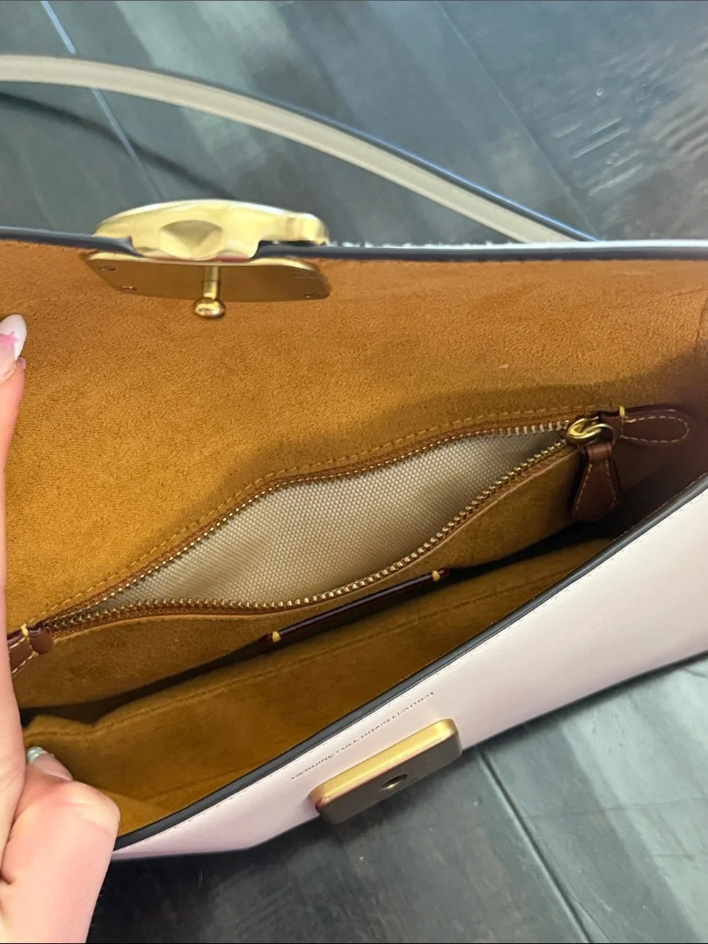 Coach Jet Shoulder Bag in “Chalk”